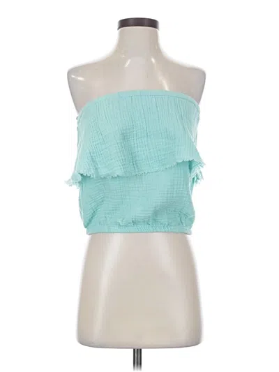 Michael Stars Sleeveless Blouse In Teal