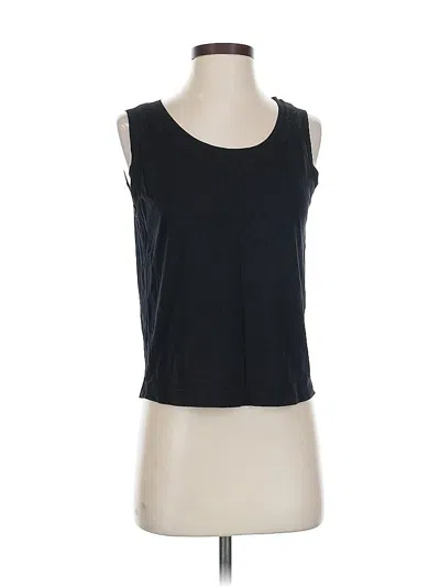 Pre-owned Michael Stars Sleeveless Top Black Scoop Neck Tops