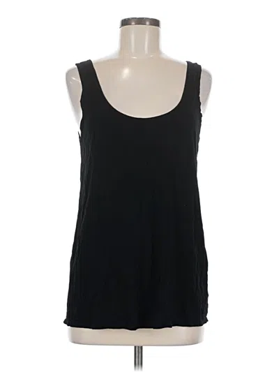 Pre-owned Michael Stars Sleeveless Top Black Scoop Neck Tops