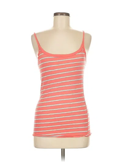 Pre-owned Michael Stars Sleeveless Top Orange Scoop Neck Tops