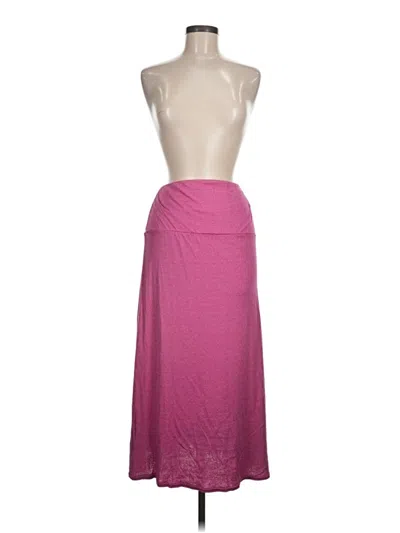 Pre-owned Michael Stars Sleeveless Top Pink Strapless Neckline Tops