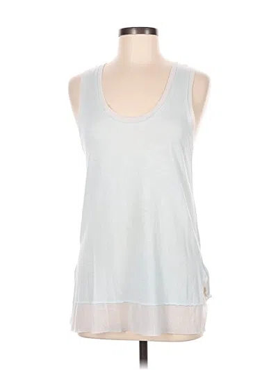 Pre-owned Michael Stars Sleeveless Top Silver Scoop Neck Tops