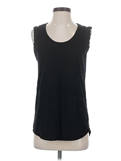 Pre-owned Michael Stars Sleeveless T-shirt In Black