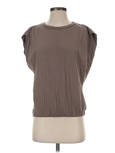 Pre-owned Michael Stars Sleeveless T-shirt In Brown