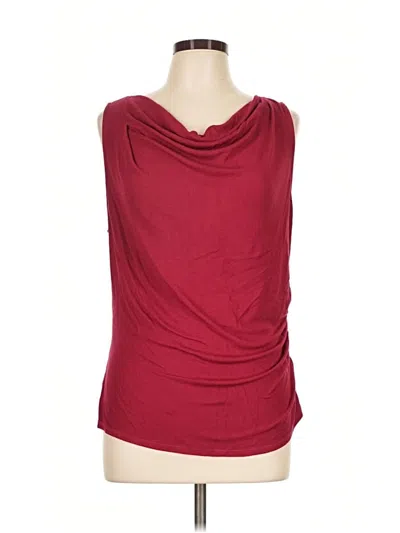 Pre-owned Michael Stars Sleeveless T-shirt In Burgundy