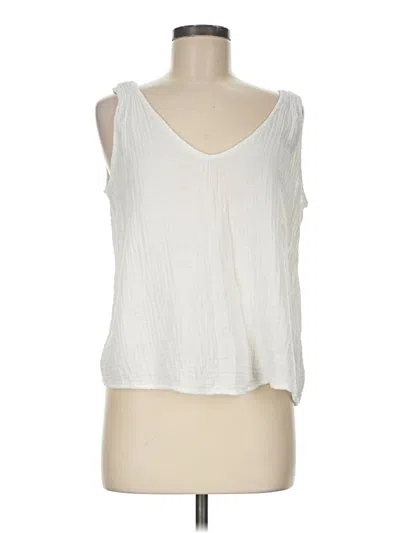 Pre-owned Michael Stars Sleeveless T-shirt In Ivory