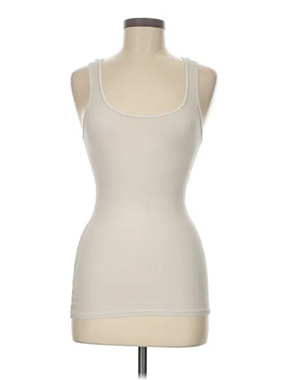 Pre-owned Michael Stars Sleeveless T-shirt In Ivory