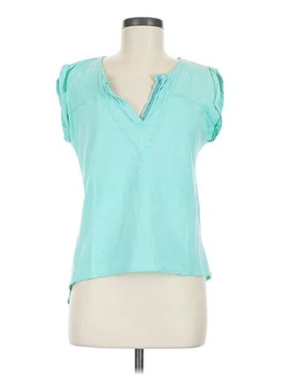 Pre-owned Michael Stars Sleeveless T-shirt In Teal