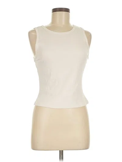 Pre-owned Michael Stars Sleeveless T-shirt In White
