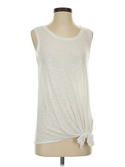 Pre-owned Michael Stars Sleeveless T-shirt In White
