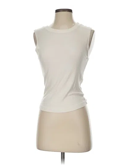 Pre-owned Michael Stars Sleeveless T-shirt In White
