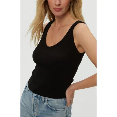 Michael Stars Sloan V-neck Tank In Black