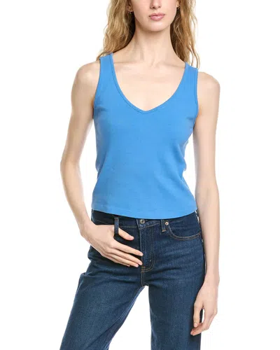 Michael Stars Sloan V-neck Tank In Blue
