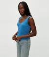 Michael Stars Sloan V-neck Tank In Ocean