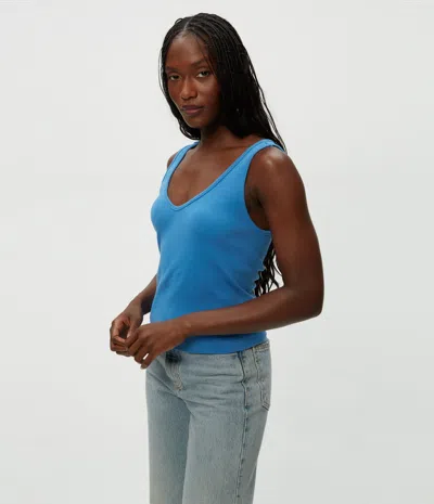 Michael Stars Sloan V-neck Tank In Ocean