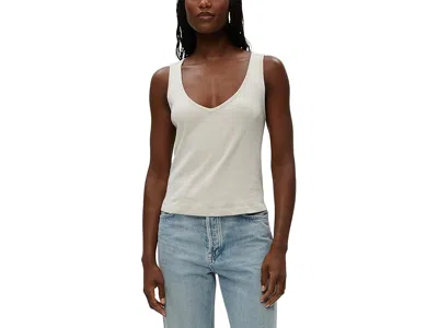 Michael Stars Sloan V-neck Tank Top In White