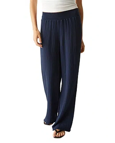 MICHAEL STARS SMOCKED WIDE-LEG PANTS