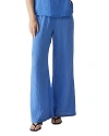 Michael Stars Smocked Wide-leg Pants In Salt Water