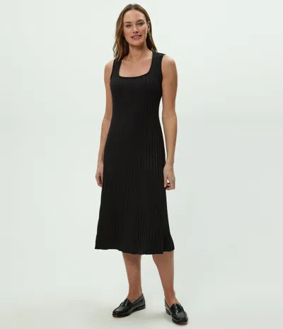 Michael Stars Sofia Square Neck Dress In Black