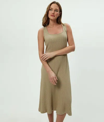 Michael Stars Sofia Midi Dress In Brown