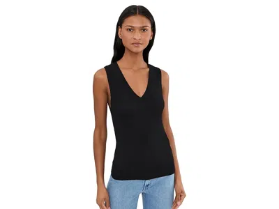 Michael Stars Sofie Crop Tank Top In Black