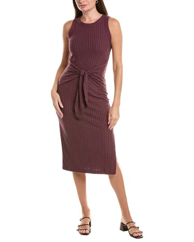 Michael Stars Solana Midi Dress In Burgundy