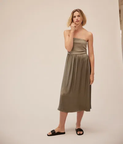 Michael Stars Solange Satin Midi Dress