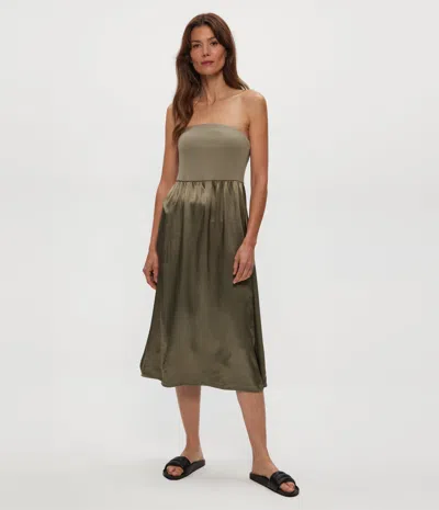 Michael Stars Solange Satin Midi Dress