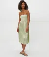 Michael Stars Solange Satin Midi Dress In Green
