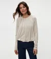 Michael Stars Sona Bubble Top In Oatmeal