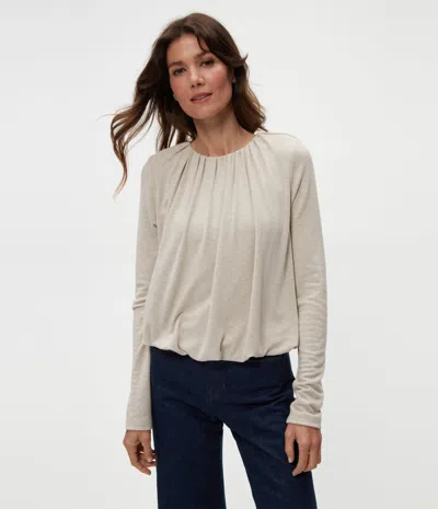 Michael Stars Sona Bubble Top In Oatmeal