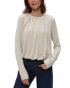 Michael Stars Sona Bubble Top In Oatmeal