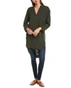 Michael Stars Split Neck Tunic In Green