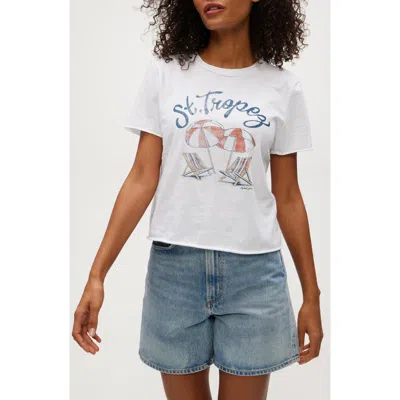 Michael Stars St. Tropez Graphic T-shirt In White