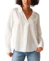 Michael Stars Stevie Collared Popover Shirt