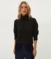 Michael Stars Storm Turtleneck Sweater In Black