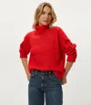Michael Stars Storm Turtleneck Sweater In Red
