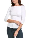 Michael Stars Straight Neck Top In White