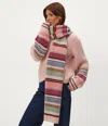 Michael Stars Striped Knit Scarf In Multi