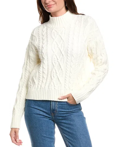 Michael Stars Suki Cable Sweater In Animal Print