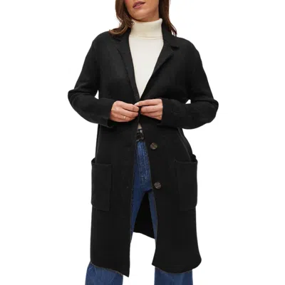 Michael Stars Sumi Knit Coatigan In Black