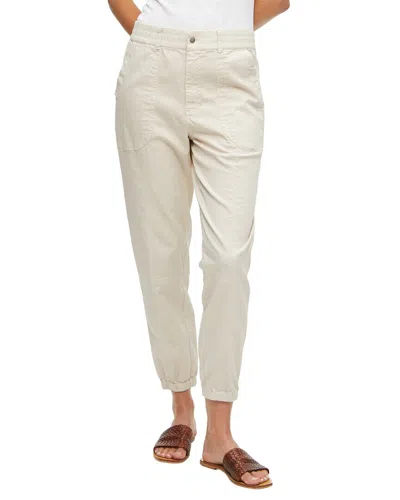 Michael Stars Sunny Mid Rise Tapered Pant In White