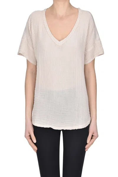 Michael Stars Supima Cotton T-shirt In Beige