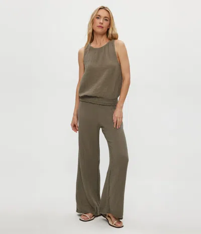 Michael Stars Susie Gauze Pant In Green