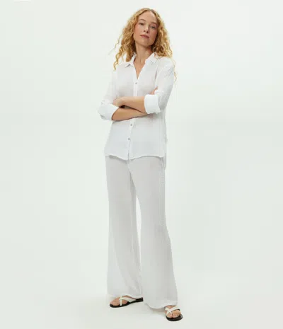 Michael Stars Susie Gauze Pant In White