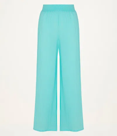 Michael Stars Susie High-rise Wide Leg Pant In Green