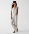 Michael Stars Susie Gauze Pant In Cement In Crescent