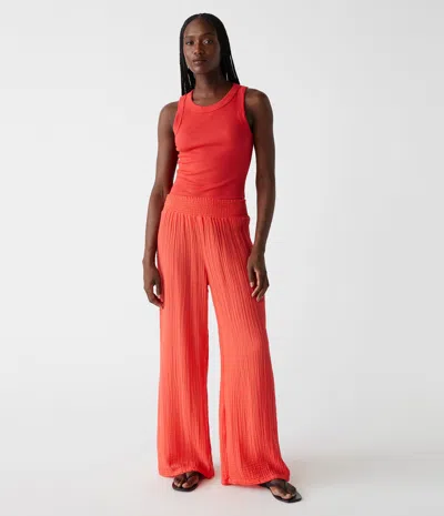 Michael Stars Susie Gauze Pant In Dark Orange Peel