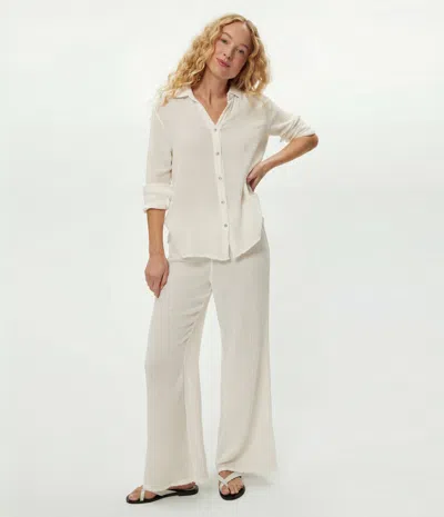 Michael Stars Susie Gauze Pant In Neutral