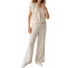 Michael Stars Susie Gauze Pant In Cement In Gray